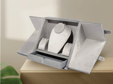 The Jewelry Curator's Box | Premium Multi-Compartment Presentation Case with Necklace Display
