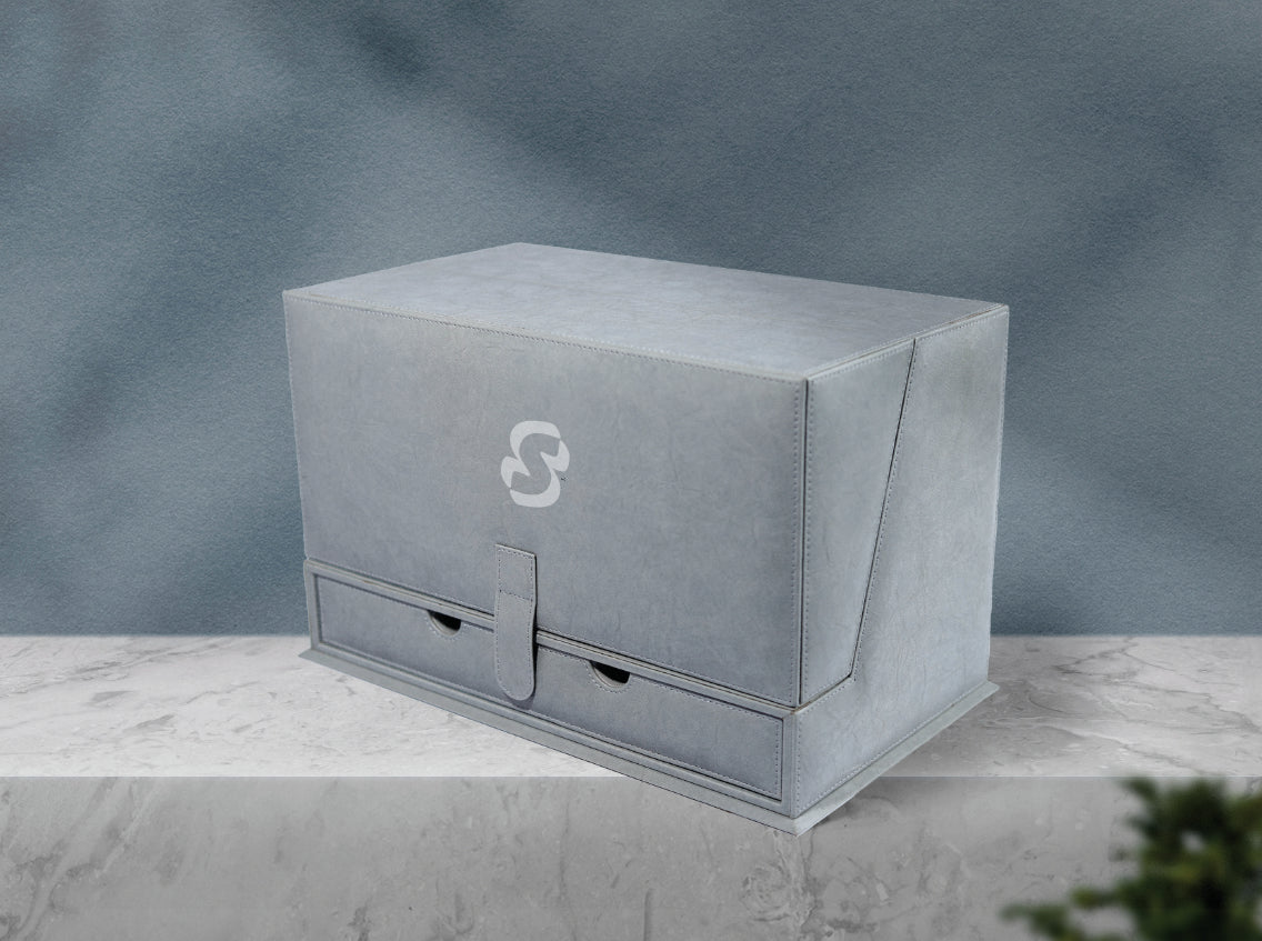 Signature Slate Grey Luxury Presentation Box | Premium Magnetic Closure Gift Case