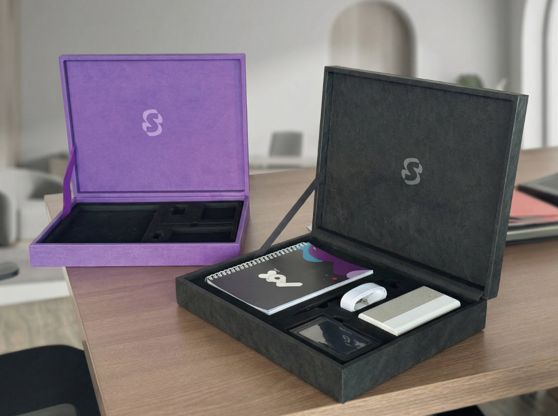 Premium Desk Organizer Box with Lid | Multi-Compartment Storage Solution